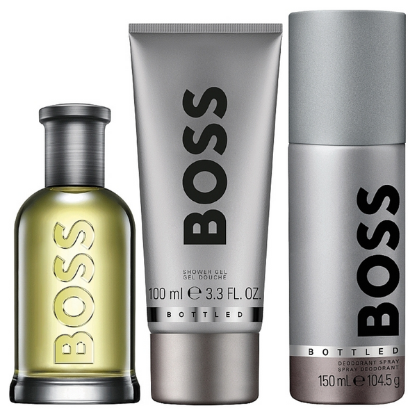 Hugo Boss BOSS Bottled Gift Set 100ml EDT + 100ml Shower Gel + 150ml Deodorant Spray